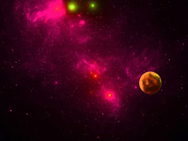 Galáxia Abstrata Fundo Espacial — Fotografia de Stock