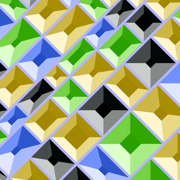 Abstracte Achtergrond Van Gloeiende Geometrische Kubussen Lijnen — Stockfoto