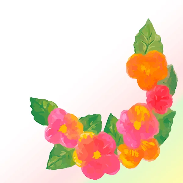 Acuarela flores — Archivo Imágenes Vectoriales
