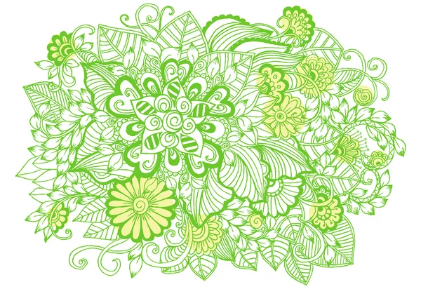 Vektor Vintage Hand Zeichnung Doodle Blumen — Stockvektor