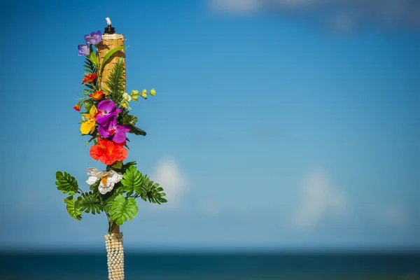 Beach svatební obřad se — Stock fotografie