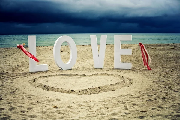 Cérémonie de mariage à la plage — Photo