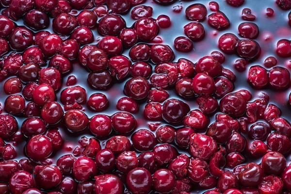 Cherries in syrup — Stock Photo, Image