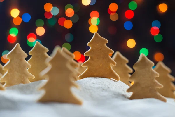 Pudra şekeri Noel ağaçları