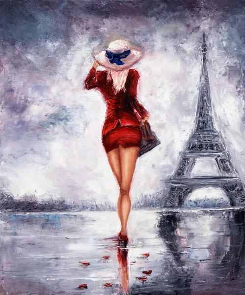 Woman in Paris — Stock Photo, Image