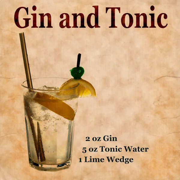 Gin en tonic recept Stock Photos, Royalty Free Gin en tonic recept