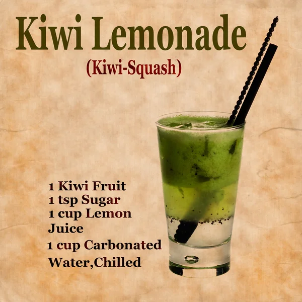 Kiwi receptury squash — Zdjęcie stockowe