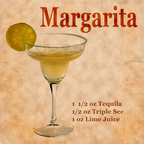 Margarita recept — Stockfoto