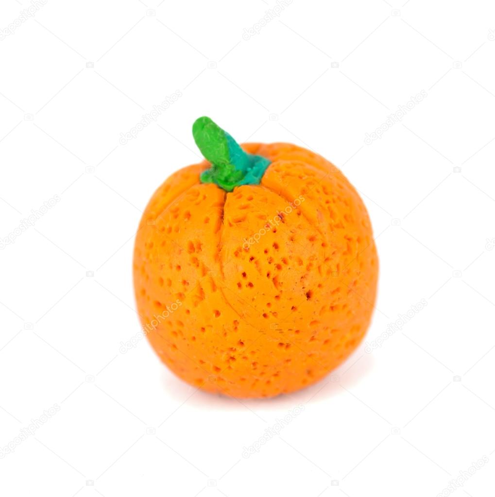 A Plasticine orange