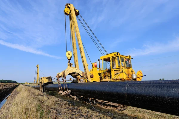 On the pipeline repairs — Stock Photo, Image