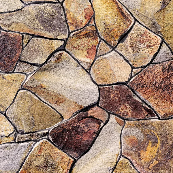 Fragment of a wall from a chipped stone — Stock Photo, Image