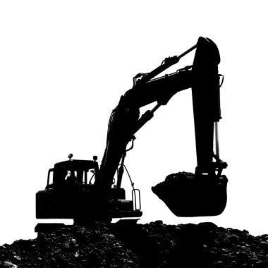 endüstriyel bir peyzaj inşaat alanı üzerine serpmek.