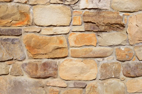 Fragment of a wall from a chipped stone Stock Image