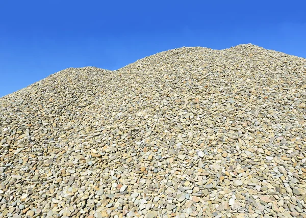 A pile of washed river gravel — Stock Photo, Image