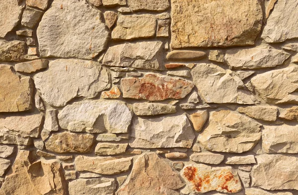 Fragment of a wall from a chipped stone — Stock Photo, Image