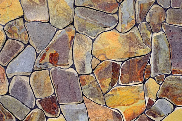 Fragment of a wall from a chipped stone — Stock Photo, Image