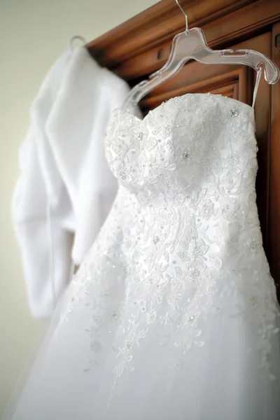 Düğün öncesi gelin elbisesi — Stok fotoğraf