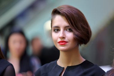 Poznan, Polonya - Mayıs 07. 2016: model kavramı saç Show'da