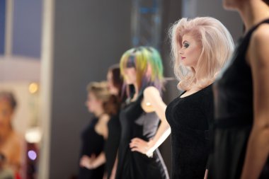 Poznan, Polonya - Mayıs 07. 2016: model kavramı saç Show'da