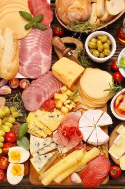 Peynir ve meze çeşitli yönetim kurulu ayarla