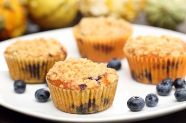 Cranberries ile kabak kekler