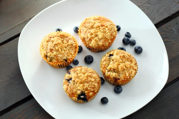 Muffins de abóbora com cranberries — Fotografia de Stock