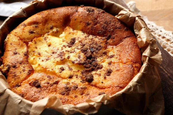 Pastel de queso fresco de Pascua en el molde de panadería — Foto de Stock