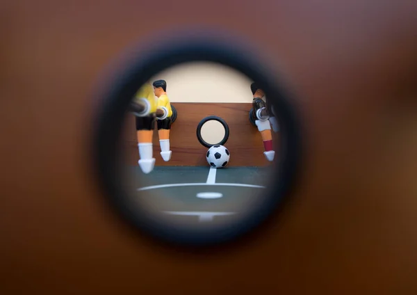 Futebol Mesa Para Praticar Futebol Dentro Casa — Fotografia de Stock