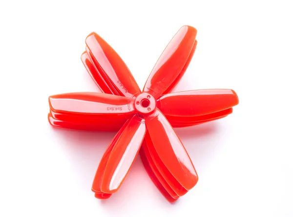 Rote Propeller Für Renndrohne — Stockfoto