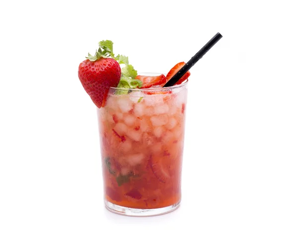 Mojito de fresa roja — Foto de Stock