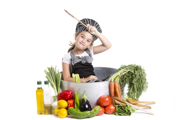 Cocinero muy trabajo Fotos de stock libres de derechos