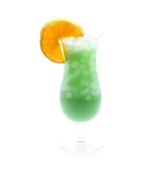 Slice orange cocktail grön — Stockfoto