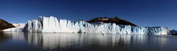 Panorama des Perito Moreno Gletschers Stockbild