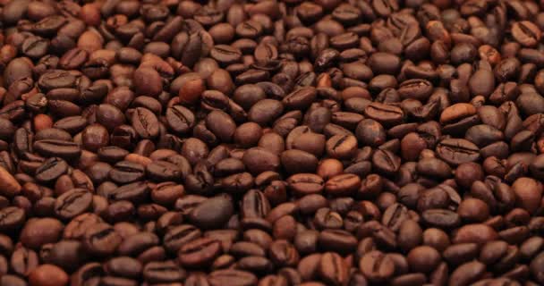 Kaffebönor Utvald Arabica Fallande Kaffe Super Slow Motion — Stockvideo