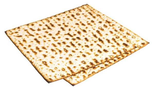 Matzo白い背景に隔離されています Matzah Unlevened Bread — ストック写真