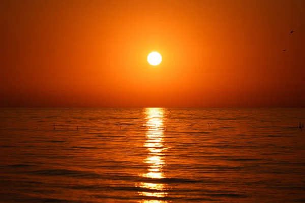 Прекрасный Восход Солнца Над Морем Утро Море — стоковое фото