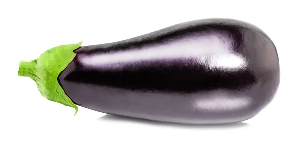 Eggplant Isolated White Background Eggplant Clipping Path — Stock Photo, Image