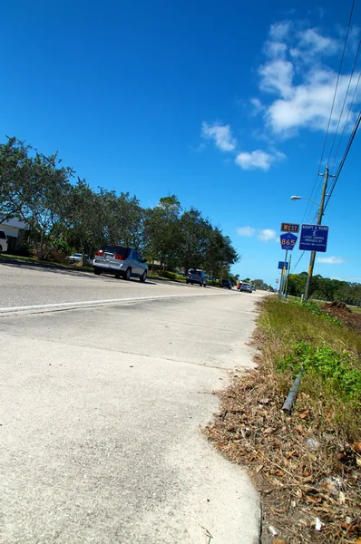 Bonita Beach Road ángulo bajo —  Fotos de Stock