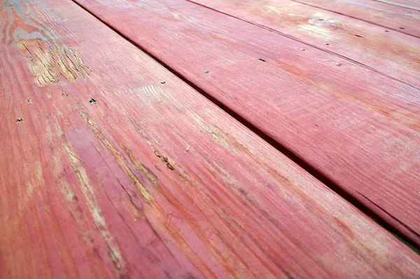 Mesa de picnic de madera de cerca — Foto de Stock