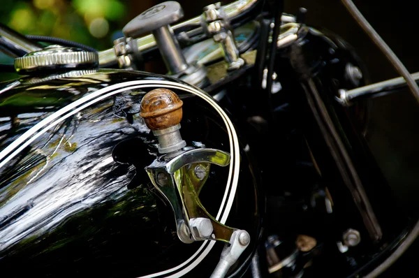 Motorcykel gas tank shifter — Stockfoto