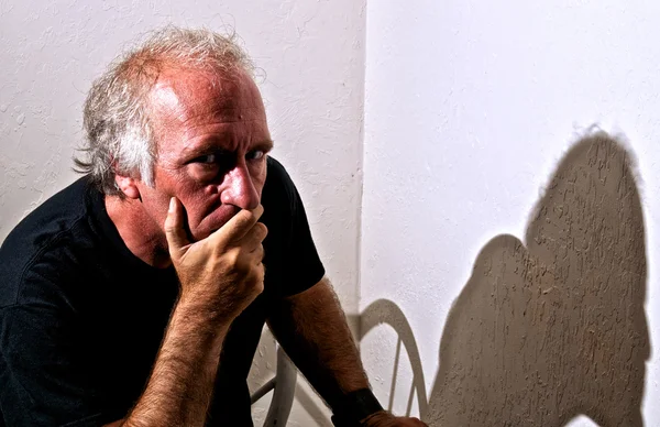 deli adam ağız kapsayan Görüntüleyici bakan