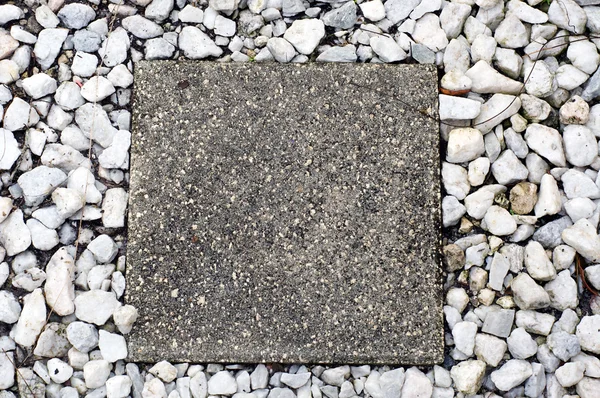 Cement stepping stone — Stock Photo, Image