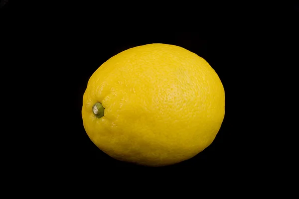 Lemon isolated on black — Stock Photo, Image