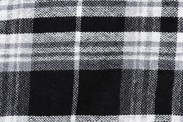 Black & white checked material background — Stock Photo, Image