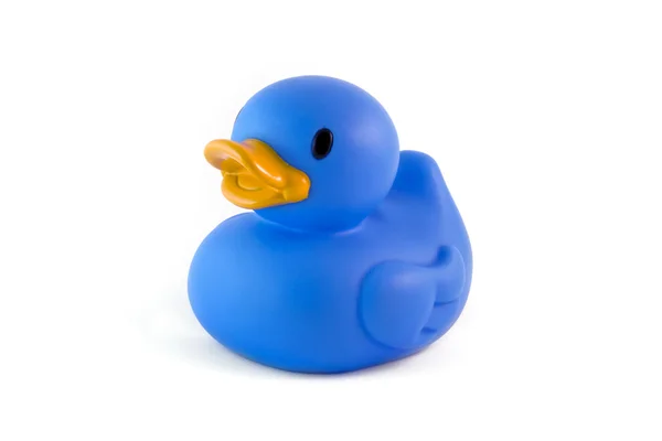 Single blue rubber duck — Stock Photo, Image