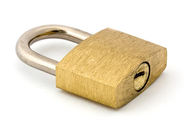 Padlock over white — Stock Photo, Image