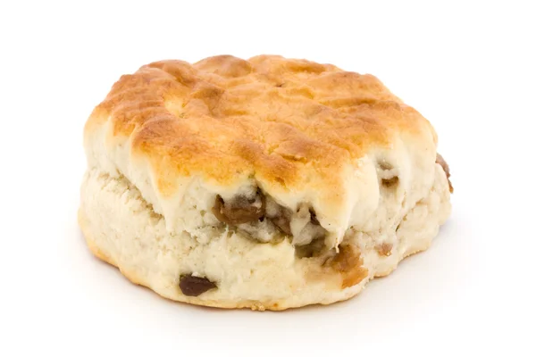 Gyümölcs scone felett fehér — Stock Fotó