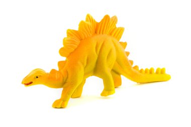 Sarı plastik oyuncak dinozor