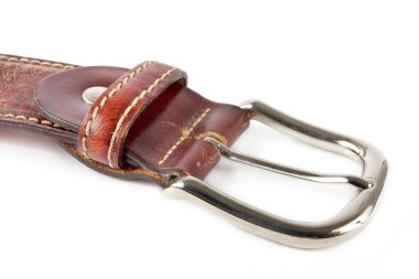 Mens kahverengi deri kemer