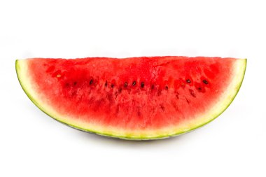 Beyaz üzerine karpuz dilimi